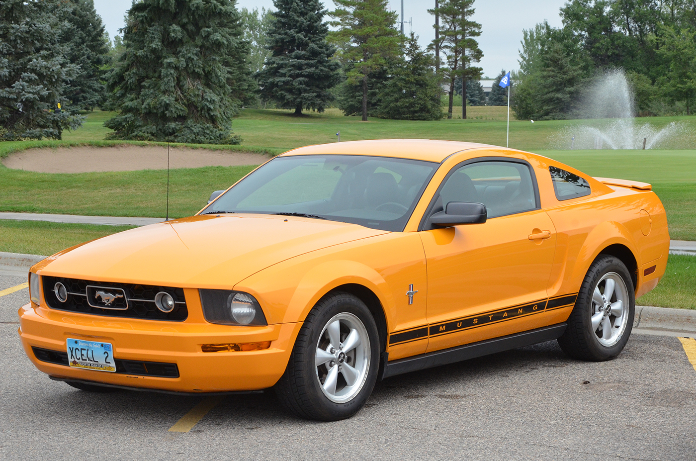 Orange car